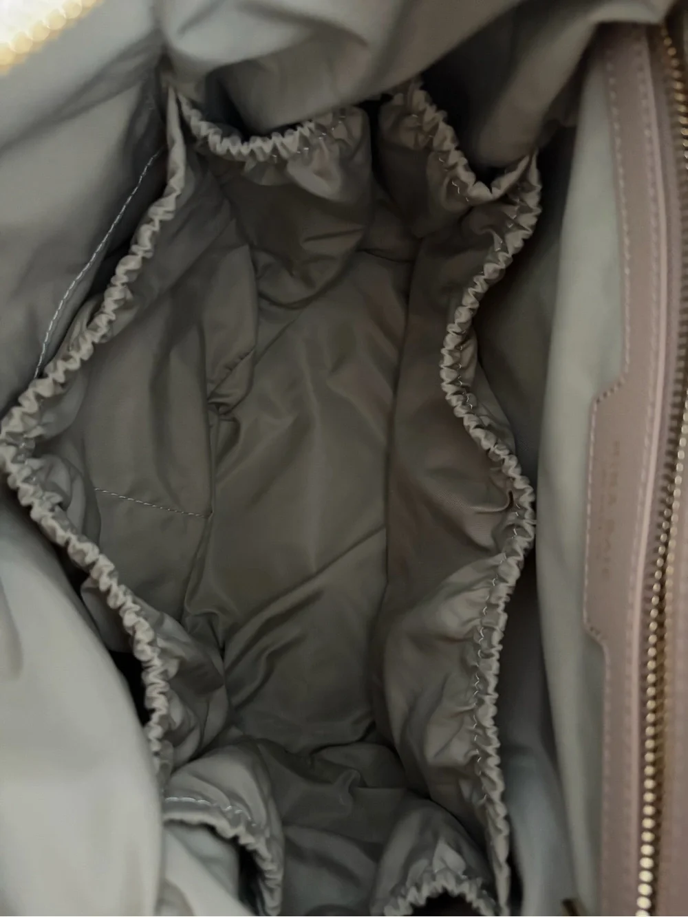 Mina Bae Tan Vegan  Tote with Floral Strap Read description